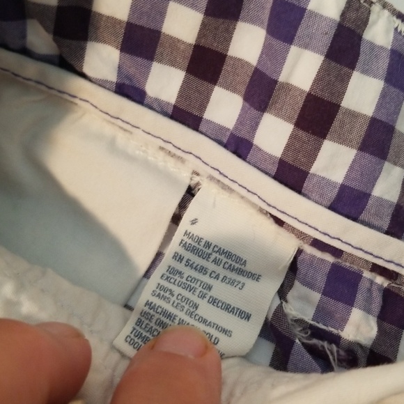 American Eagle gingham plaid print shorts - Picture 3 of 4